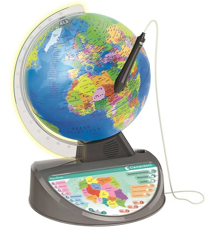 Clementoni Interaktywny Globus EDUGLOBUS Świeci