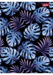 Zeszyt A5 60k Kratka Granatowe Liście Unipap