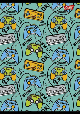 Zeszyt A5/16K Linia Podwójna Kolorowa MIX Chłopięcy