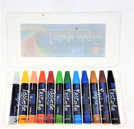 Kredki Pastele Olejne 12 Kol. w Pudełku TETIS