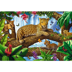 Trefl Puzzle 1500 el. Odpoczynek Wśród Drzew Lampart