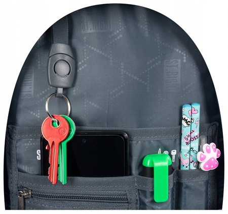 Plecak 3-komorowy STRIGHT BP-26 Silver cats Koty