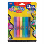 Colorino Kids Farby do malowania na szkle 6 szt x 10,5ml 68918