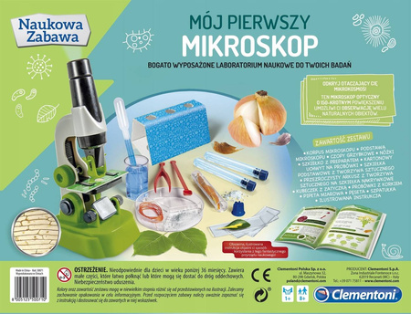 Clementoni Mój Pierwszy Mikroskop Dla Dzieci