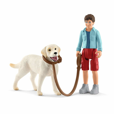 Schleich 42478 - Spacer z Labrador Retriver