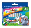Flamastry ze Stempelkami 12 Kolorów Bambino