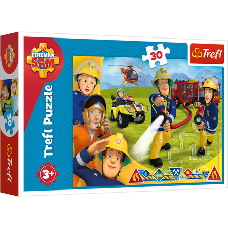 Trefl Puzzle 30 Gotowi by pomagać Strażak Sam