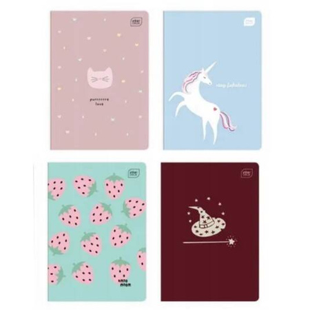 INTERDRUK Zeszyt A5 16k kolorowa linia UV mix