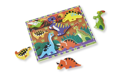 Melissa and Doug Drewniane Puzzle Dinozaury