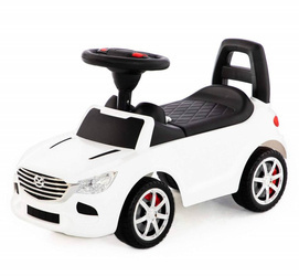 Polesie Samochód Jeździk Pchacz Biały z Dźwiękiem