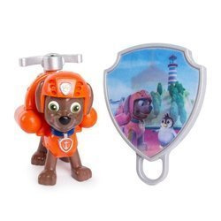 Psi Patrol Zuma z Mieniąca Odznaką i Hakiem