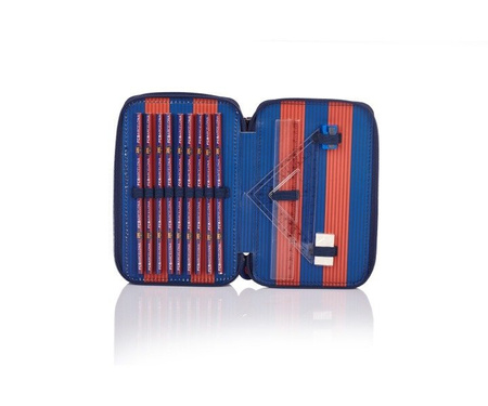 Piórnik Podwójny z Wyposażeniem FC-144 Barcelona