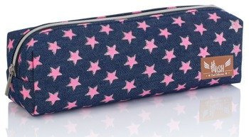 HASH 2 Piórnik Saszetka HS-103 Różowe Gwiazdki