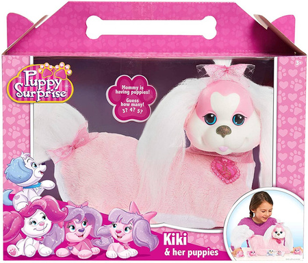 TM TOYS Puppy Surprise Kiki i Jej Szczeniaki Maskotka Pies