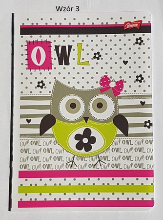 Zeszyt A5/16k Linia Dwukolorowa Seria Owls- Unipap