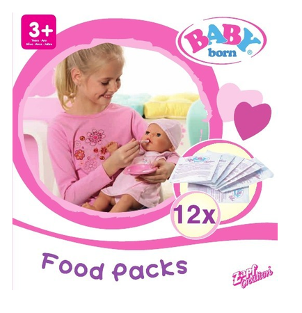 Baby Born Zestaw Pokarm Jedzenie Kaszka 12szt