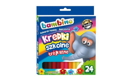 Kredki 24 Kolory Ołówkowe Bambino Majewski