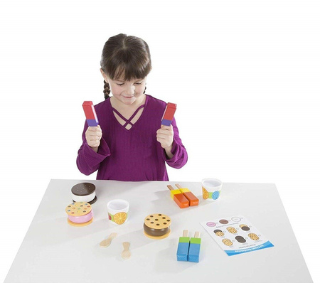 Melissa Drewno Mrożone Lody Ciasteczka Makaroniki