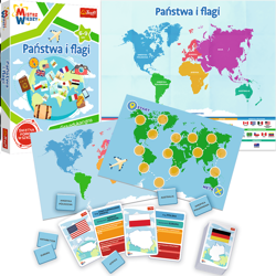 TREFL Państwa i Flagi Mistrz Wiedzy Gra Edukacyjna