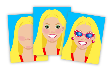 Melissa Naklejki Stwórz Postaci Twarze Kobiety