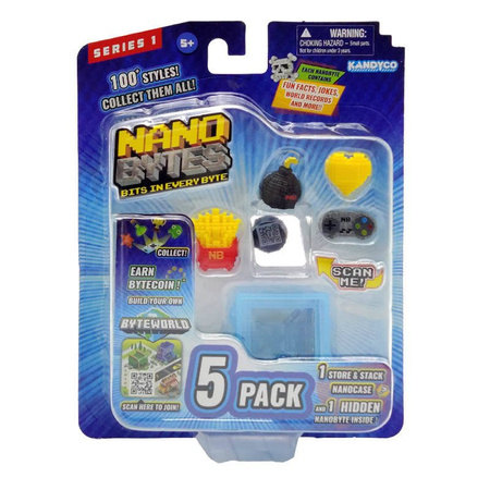NANOBYTES Blister 5 x Figurka + Szkatułka
