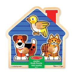 Puzzle Drewniane Zwierzątka 3el - Melissa and Doug