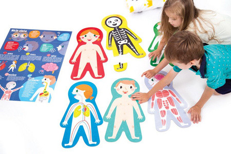 CzuCzu Duuuże Puzzle Moje Ciało 84 el 6 Układanek