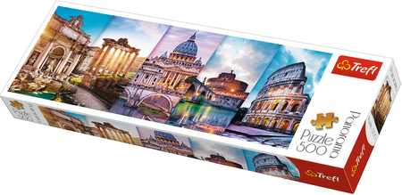 4 x Puzzle 500 el Panorama Włochy Porto Londyn Ateny