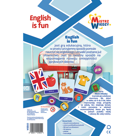 Trefl English is Fun Mistrz Wiedzy Angielski Gra Edukacyjna