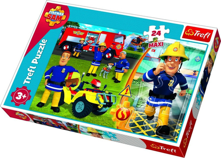 TREFL Puzzle MAXI 24 el Dzielny Strażak Sam