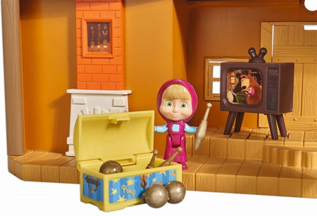 Simba Masza i Niedźwiedź Dwupoziomowy Dom Domek Niedźwiedzia