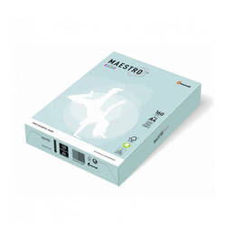 Maestro Papier Brystol kolorowy A4 160g Niebieski Jasny 50 ark