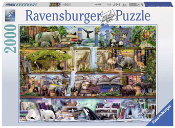 Ravensburger Puzzle 2000 el Królestwo Dzikich Zwierząt