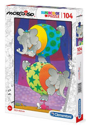 Clementoni Puzzle 104 Mordillo The Balance Słonie