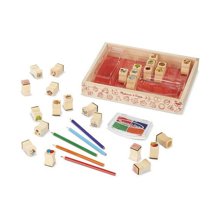 Melissa and Doug Duży Zestaw Pieczątek Pieczątki Stemple