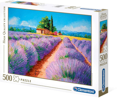 Clementoni Puzzle 500 el Lawenda Pole Lawendy