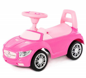 Polesie Samochód Jeździk Pchacz Różowy z Dźwiękiem