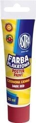 Farba plakatowa tuba 30 ml czerwona ciemna ASTRA