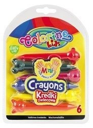 Colorino Kids Kredki świecowe Zwierzątka 6 kol.