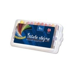 Pastele Olejne 24 Kolory Heksagonalne TETIS
