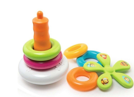 SMOBY Cotoons Piramidka z Krążków Sorter Kwiatek
