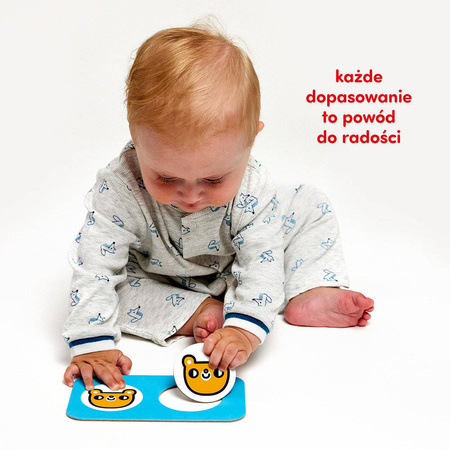 CzuCzu Puzzle kontrastowe Do pary 12m+