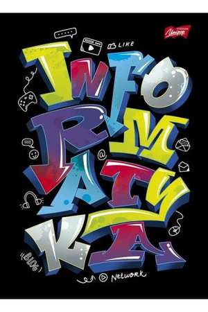 Zeszyt A5 60k krata INFORMATYKA - ściąga