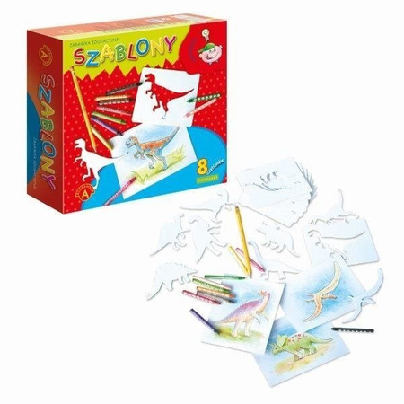 Szablony Dinozaury Rysowanie Kolorowanka ALEXANDER