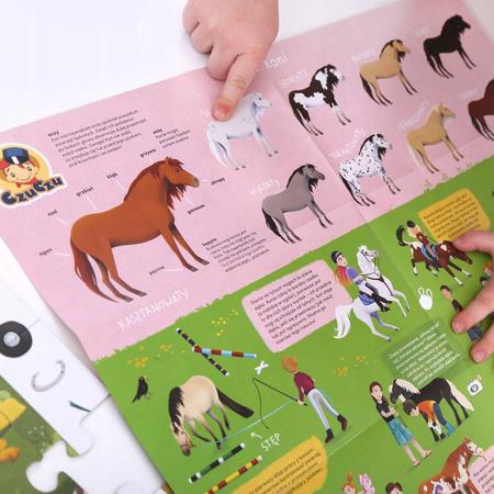 CzuCzu Puzzle obserwacyjne Stadnina koni 84 el.