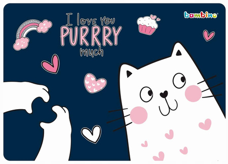 BAMBINO Podkład laminowany A3 dla dziewczynki