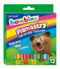 Flamastry Brokatowe 12 Kolorów Bambino