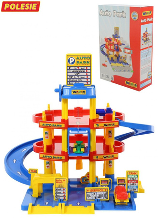 Wader Wielki Tor Garaż Parking 3 Poziomy 3 Autka