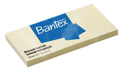Bantex 3x Karteczki żółte samoprzylepne 50 x 40 100k