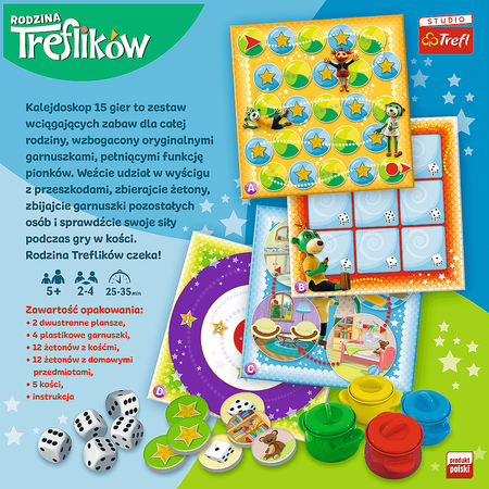 TREFL Kalejdoskop Trefliki 15w1 Gra Rodzinna